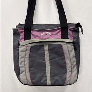 Roots Gray and Pink Women's Bag